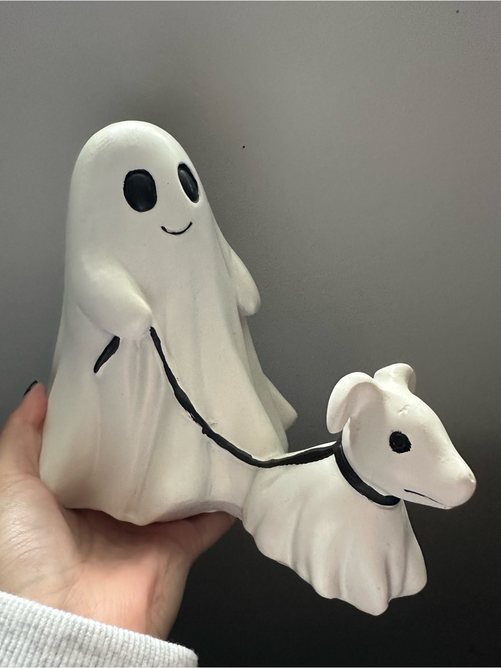 Ghost walking dog figure homesense